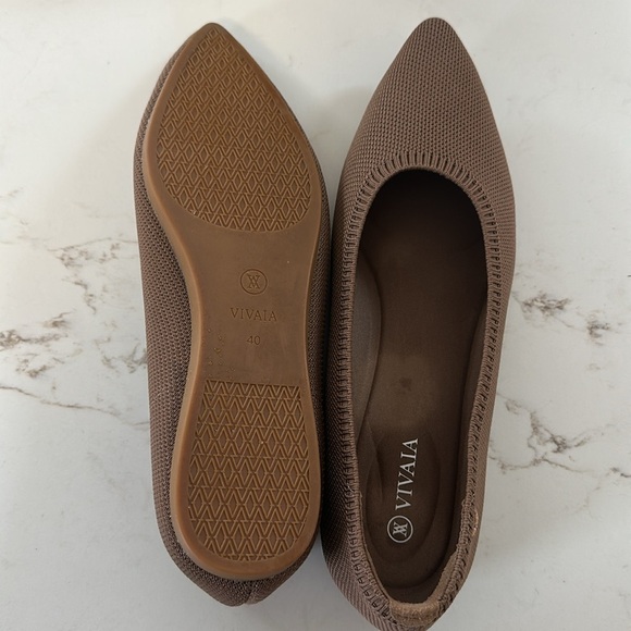 VIVAIA Aria 5.0Women's Casual Slip-On Pointed-Toe Flats Size 9 espresso - Picture 2 of 5